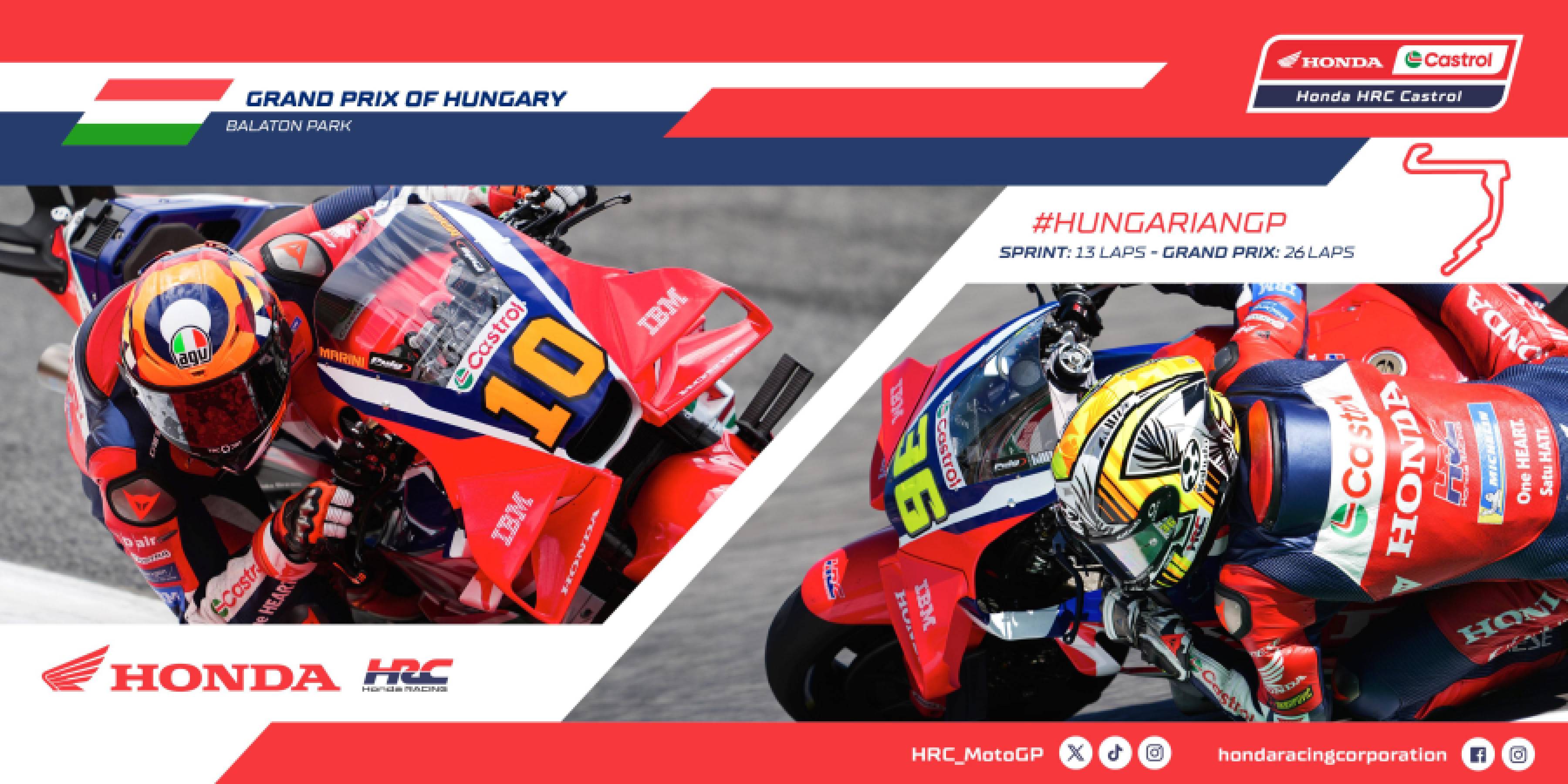 Honda HRC Castrol、ハンガリーでさらなる前進を目指す
