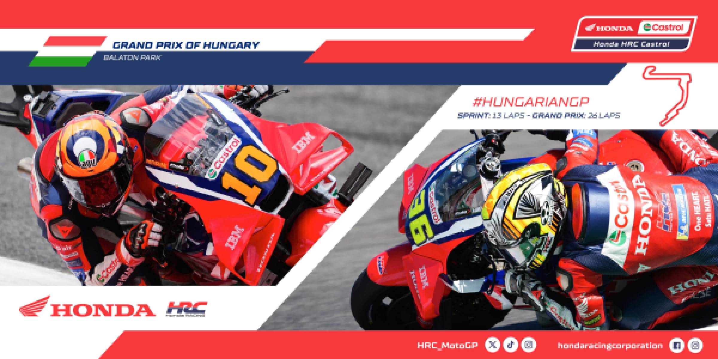 Honda HRC Castrol、ハンガリーでさらなる前進を目指す