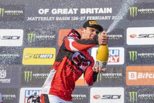 Team HRC’s Tim Gajser wins the MXGP of Great Britain