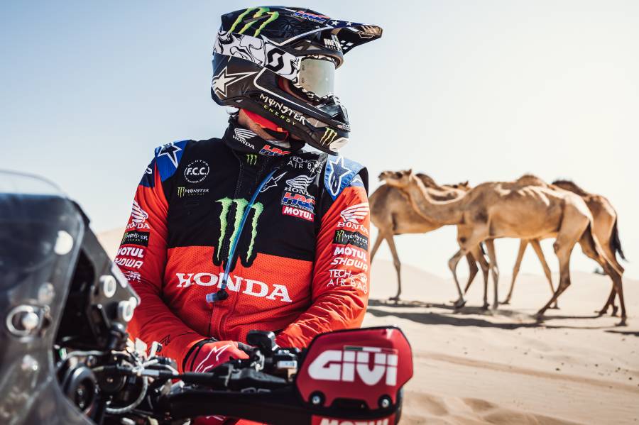 Monster Energy Honda Team at the Abu Dhabi Desert Challenge to defend their World Championship lead