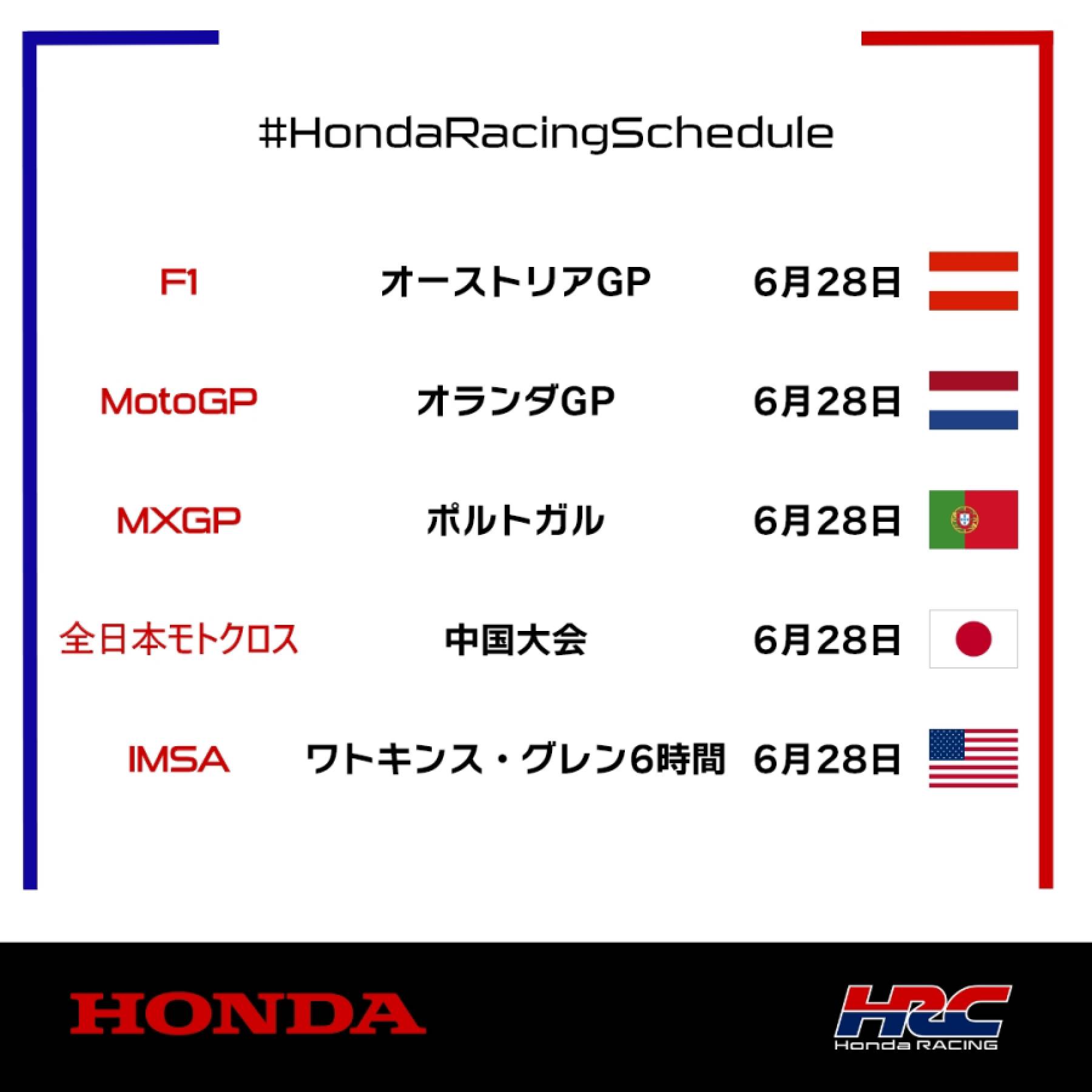 今週末のレース情報