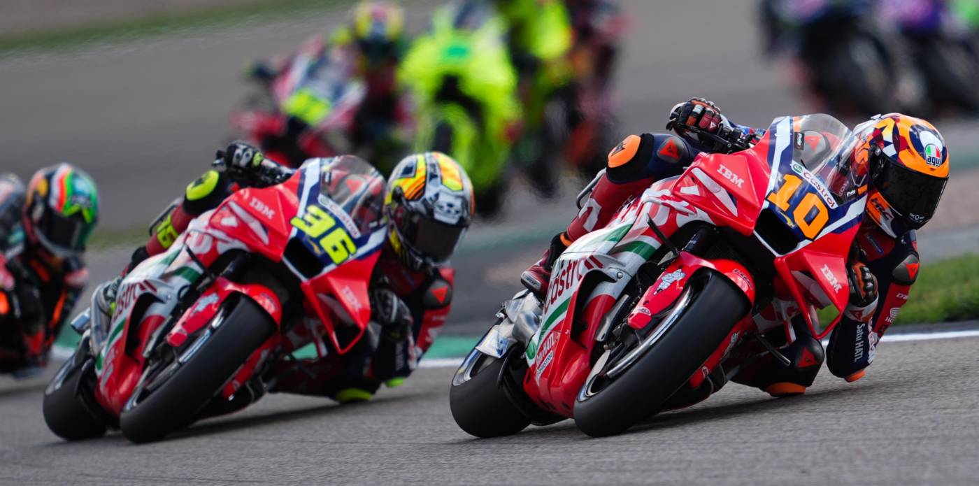 Positive end to Sachsenring weekend as Marini captures eighth