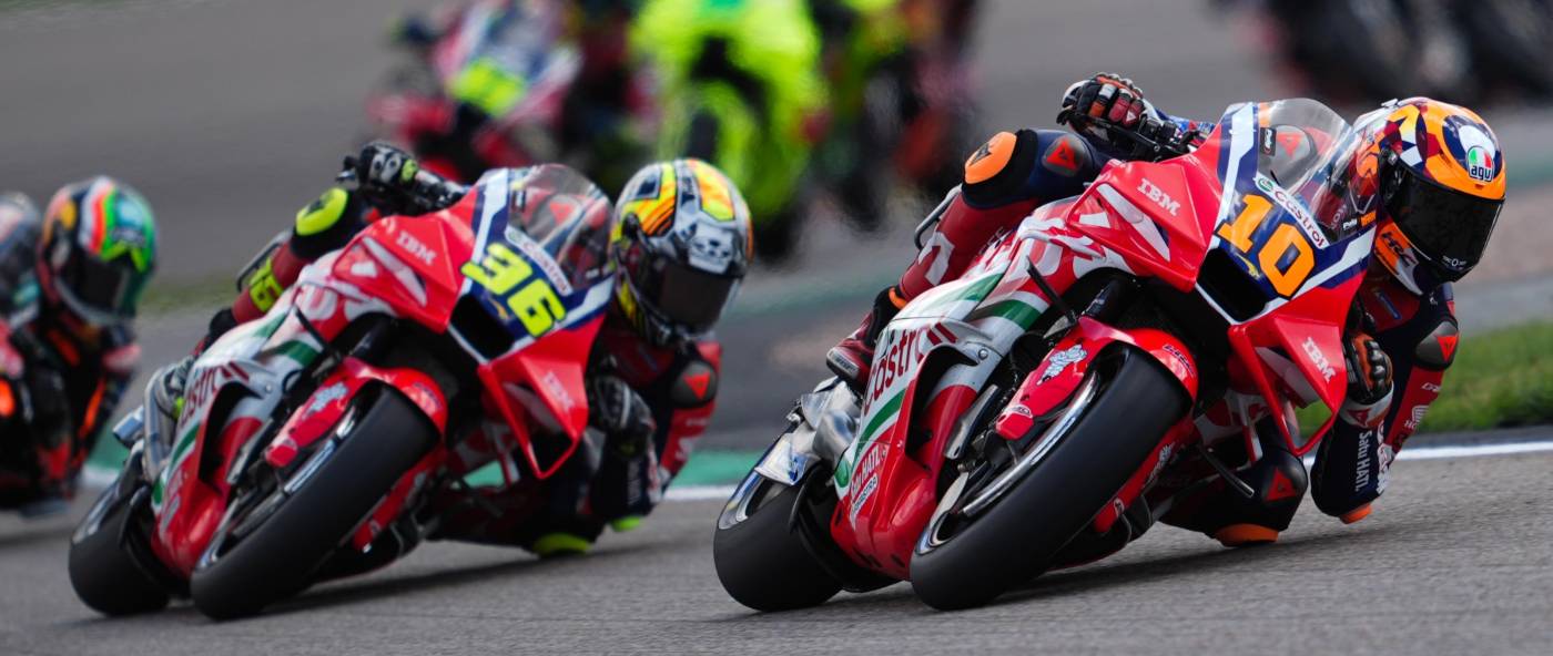 Positive end to Sachsenring weekend with eighth for Marini