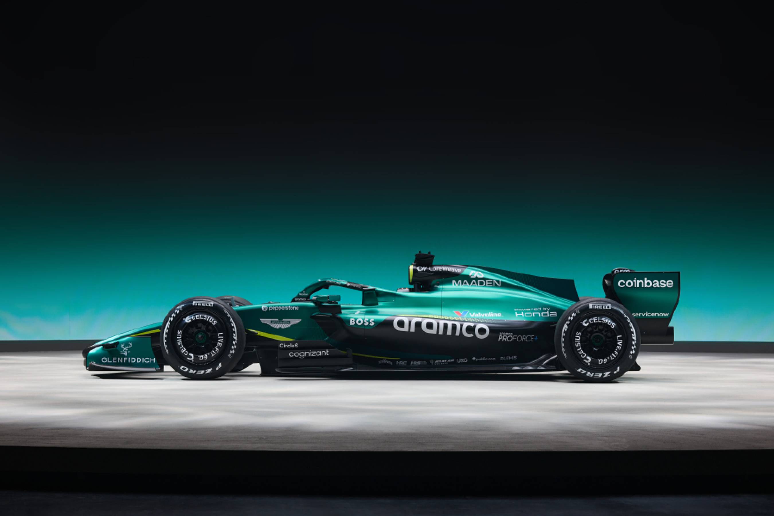 Hondaのパワーユニット「RA626H」を搭載したAston Martin Aramco Formula OneTM TeamのF1マシン（AMR26）