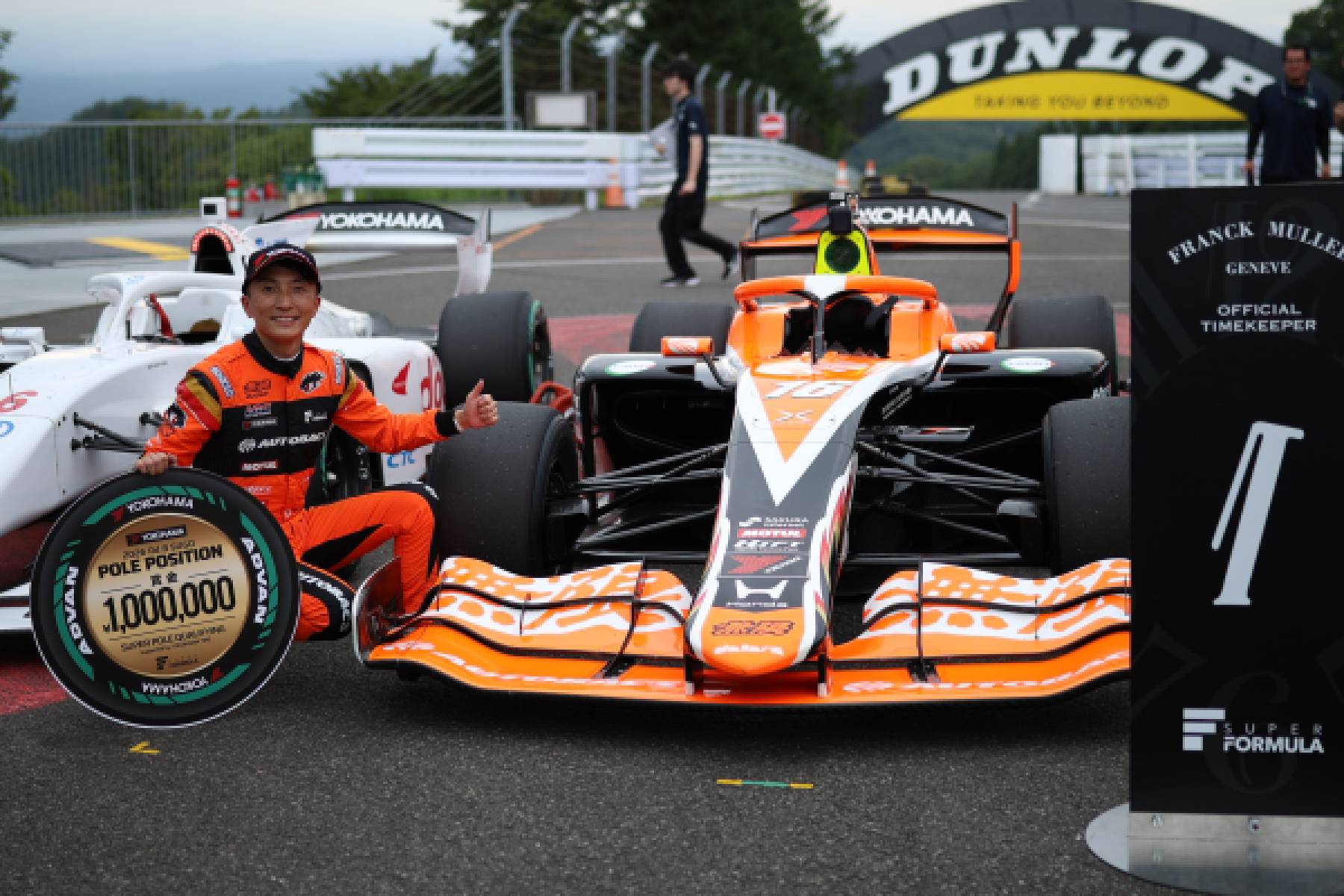 野尻がポールポジションを獲得、Honda勢はトップ4独占