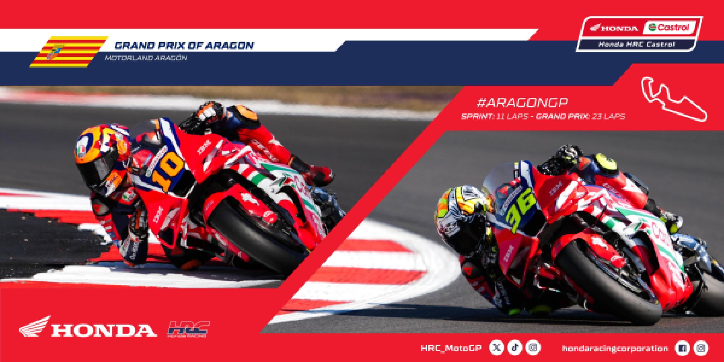 Honda HRC Castrol anticipating close-fought Aragon GP