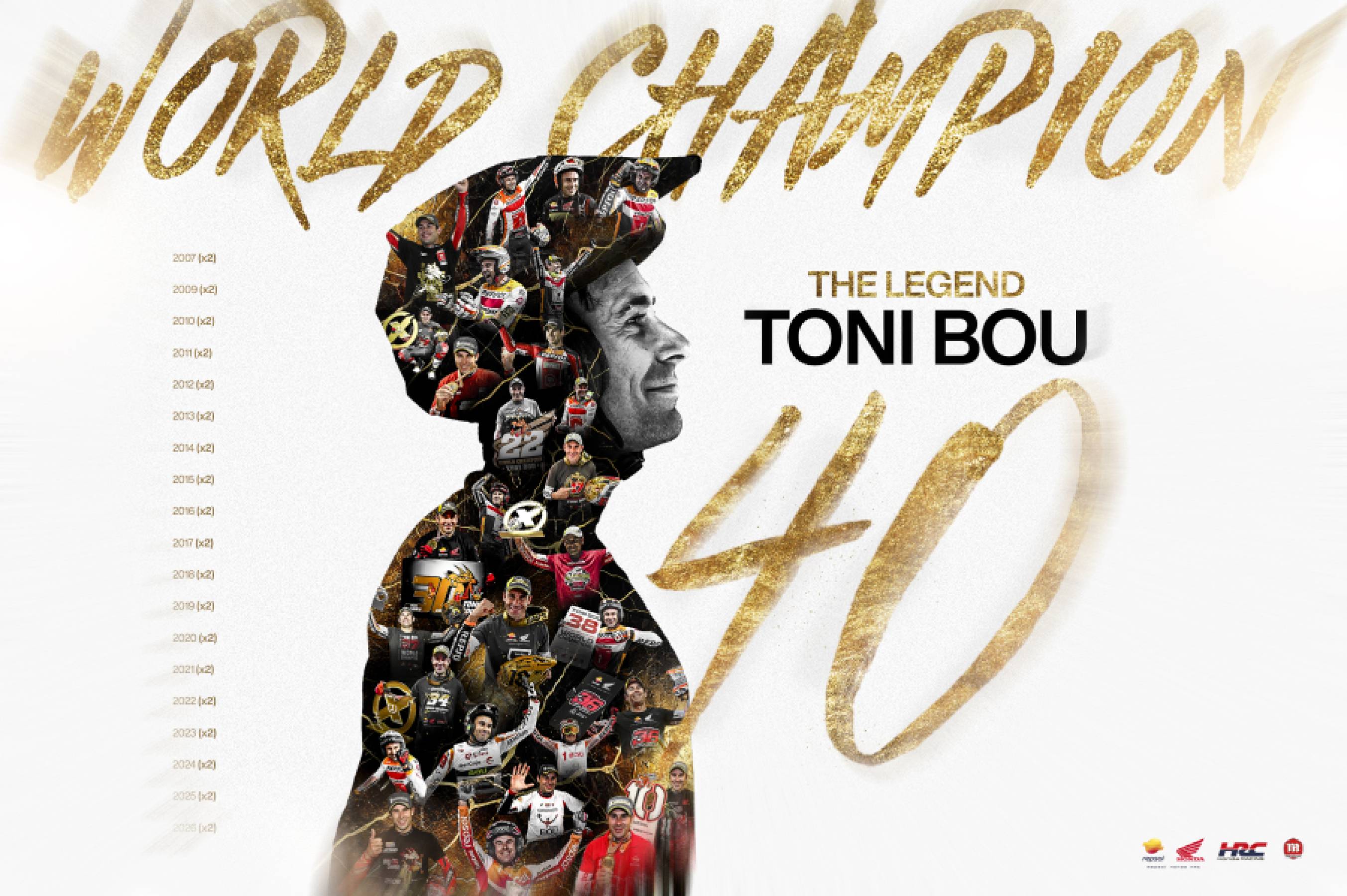 Toni Bou becomes 40-time World Champion