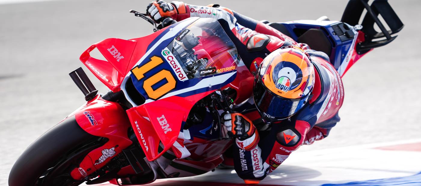 Marini starts as he means to go on with top ten pace in Misano