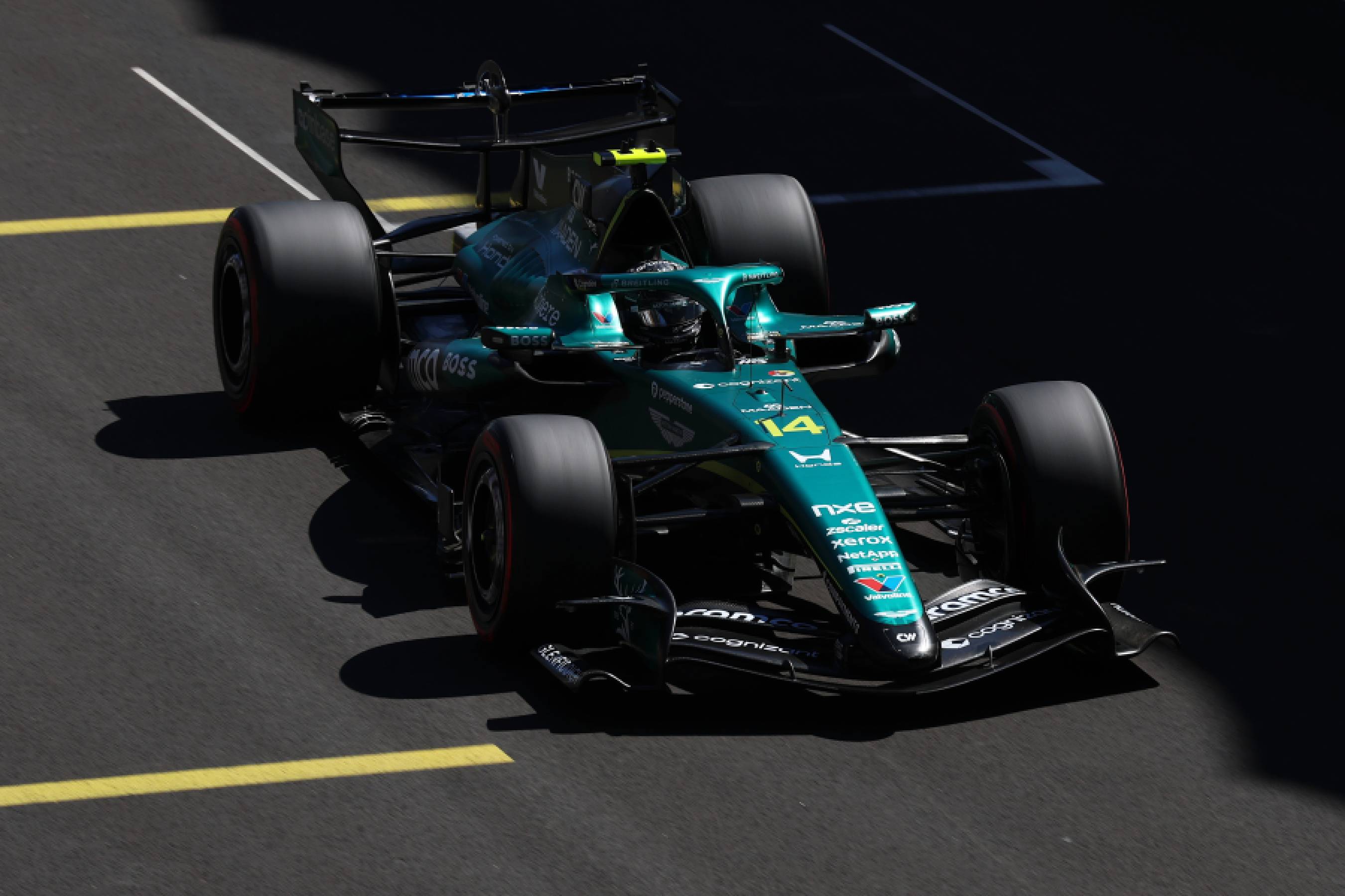 Alonso P18 in qualifying at Madring, Stroll sits out