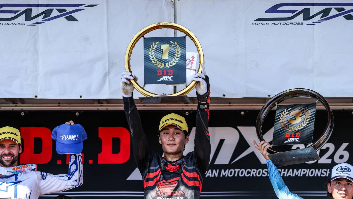 スポット参戦した下田が、圧巻の速さで3ヒート完全勝利