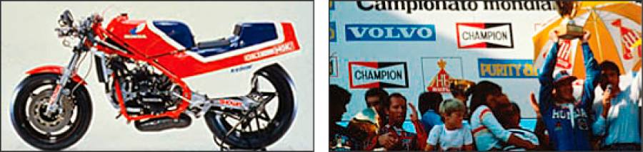 Honda NS500(1982年) / Freddie Spancer サンマリノ表彰台(1983年)