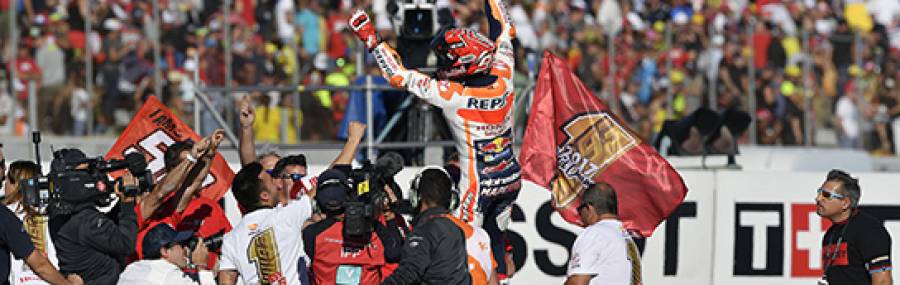 最終戦バレンシアGPでタイトルを決めたMarc Marquez