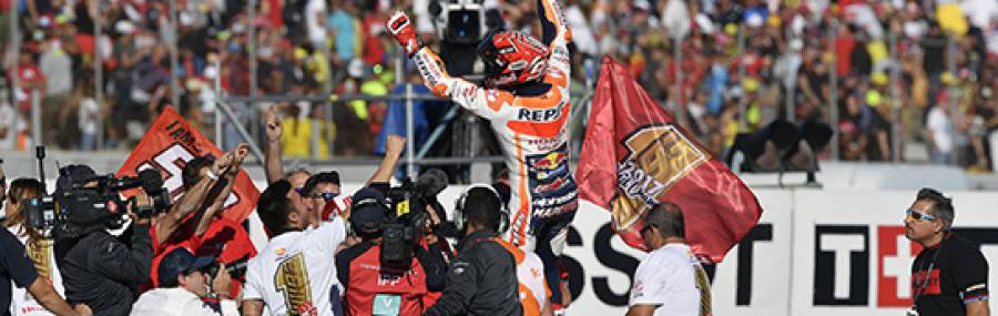 MARC MARQUEZ clinches the title at the final round in Valencia