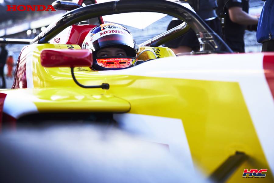 Iori Kimura on the podium in second place