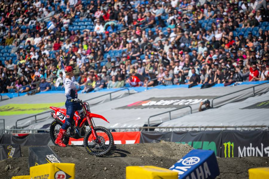 450SX 連続ポディウムのセクストンが2位入賞