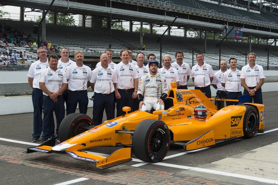 2017年にINDY500へスポット参戦したフェルナンド・アロンソ