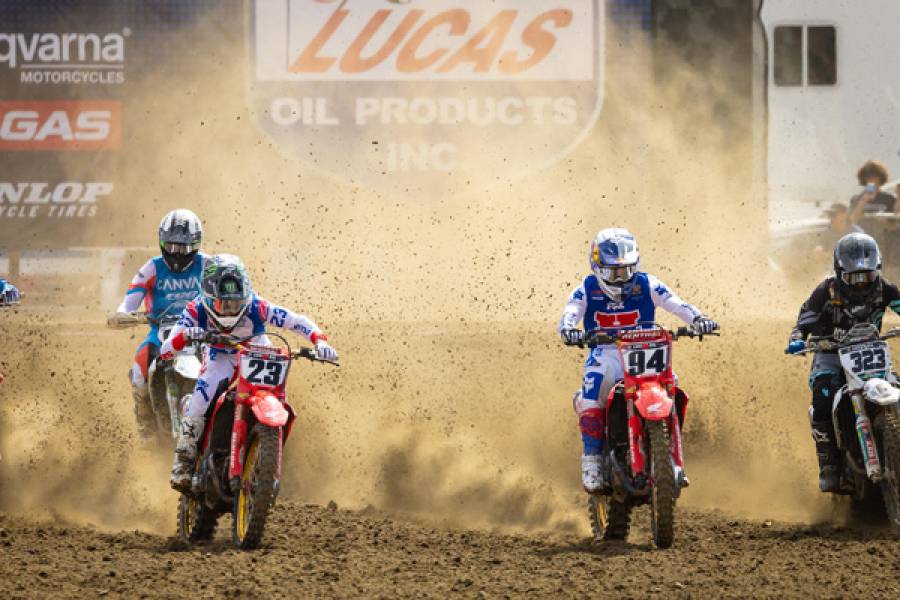 450MX CR-CRFシリーズ50周年を祝うHondaが全クラス1-2フィニッシュで完勝