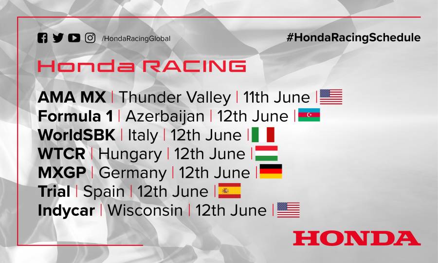 This weekend's racing