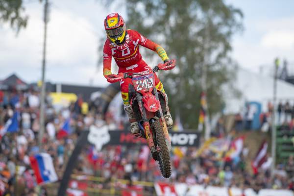 Team HRC's Tim Gajser maintains championship lead in Czech Republic