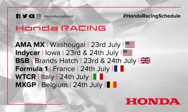 This weekend's racing