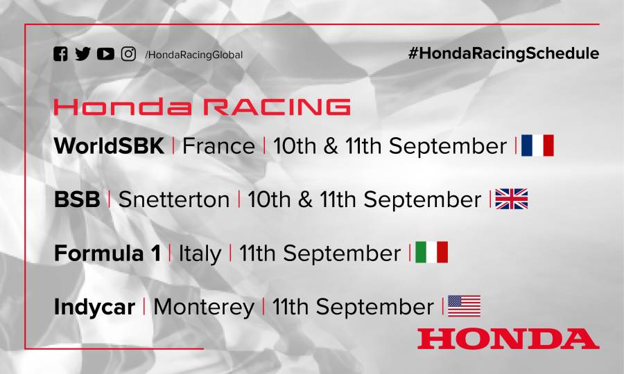 This weekend's racing