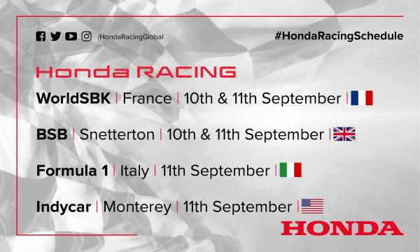 This weekend's racing