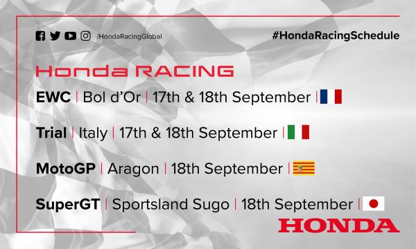 This weekend's racing