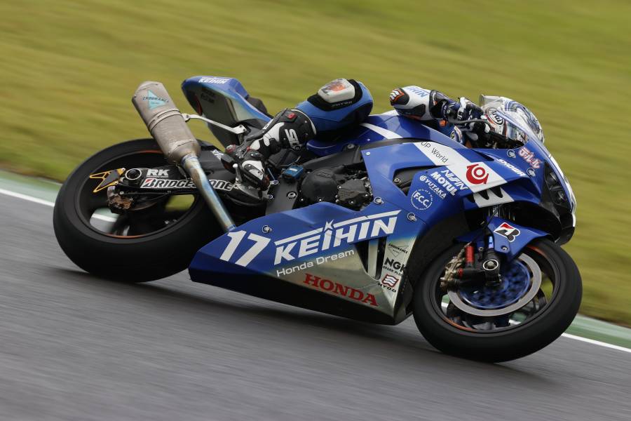 第1戦レース1で2位を獲得した清成龍一