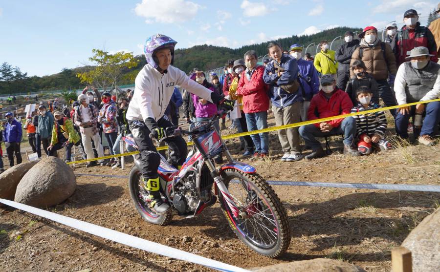 第3戦で2位となった小野貴史選手の走り