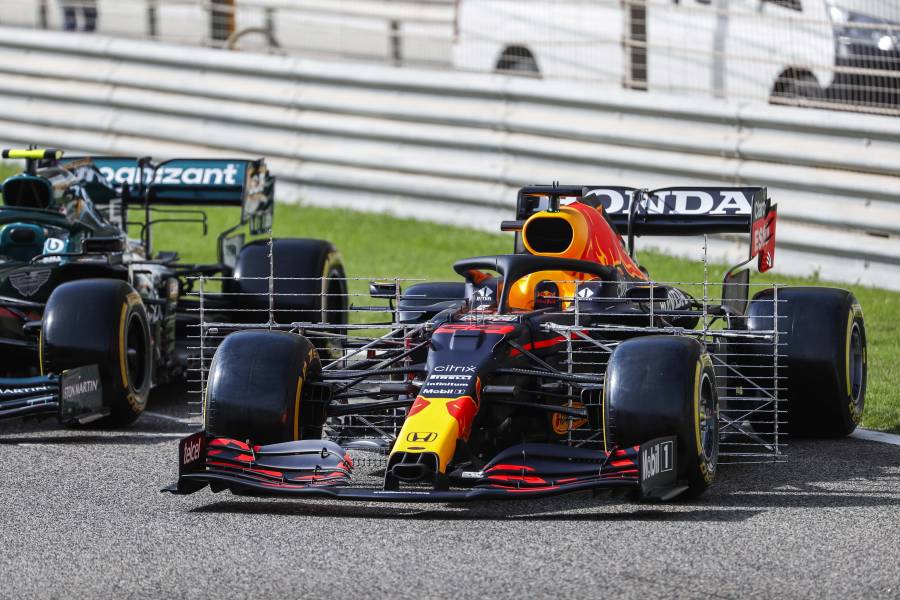 Max's RB16B ahead of F1 Testing