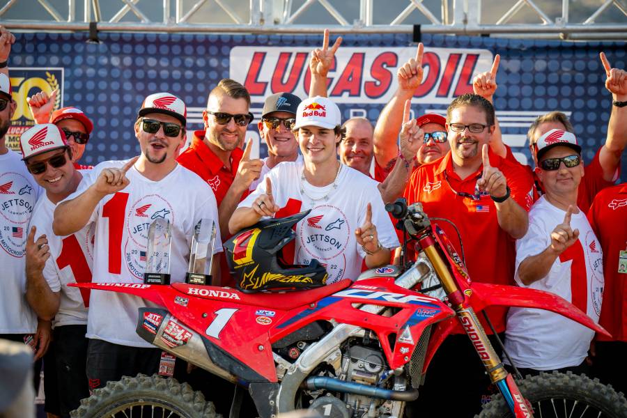 Jett Lawrence in Round 12, Fox Raceway 2