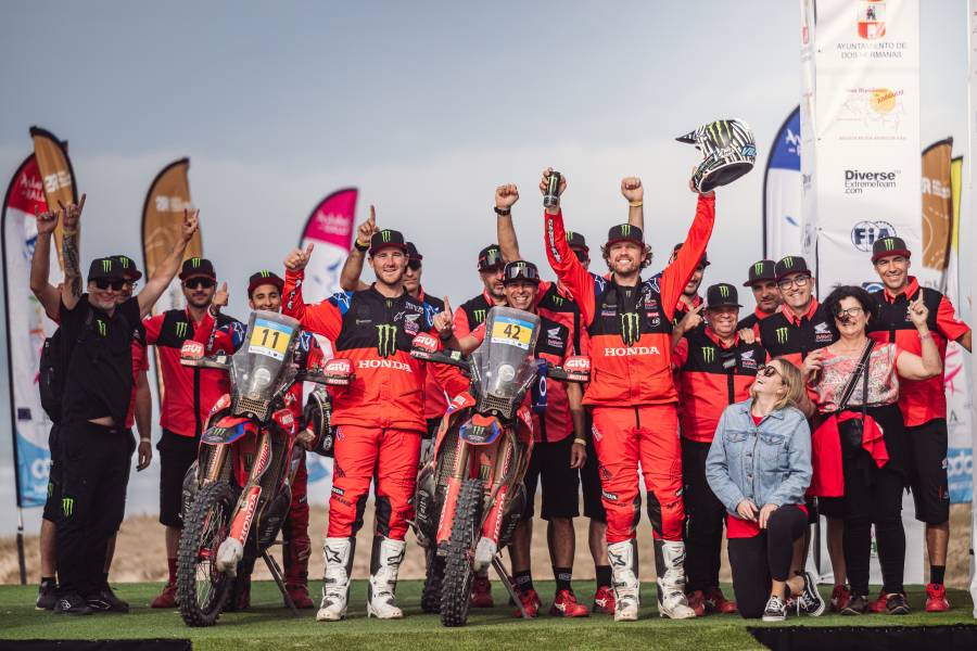 Monster Energy Honda Team in the Rally Andalucia