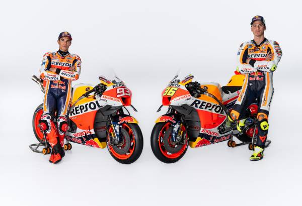 Repsol Honda Team present 2023 colours at Repsol headquarters in Madrid