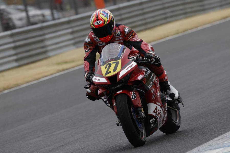 Honda勢最上位となった作本。今季はゼッケン4をつける