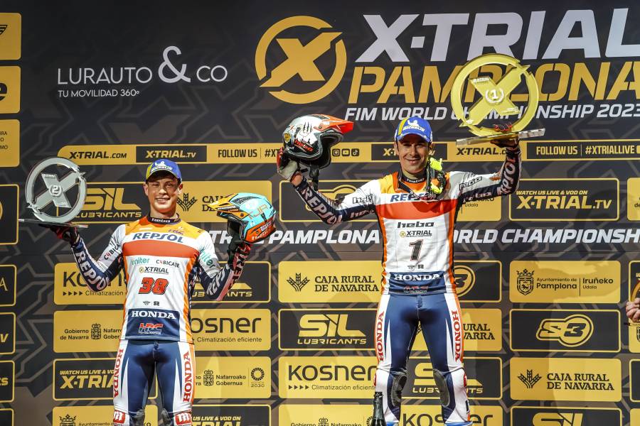 New one-two for Repsol Honda Trial Team in Pamplona