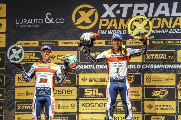 New one-two for Repsol Honda Trial Team in Pamplona