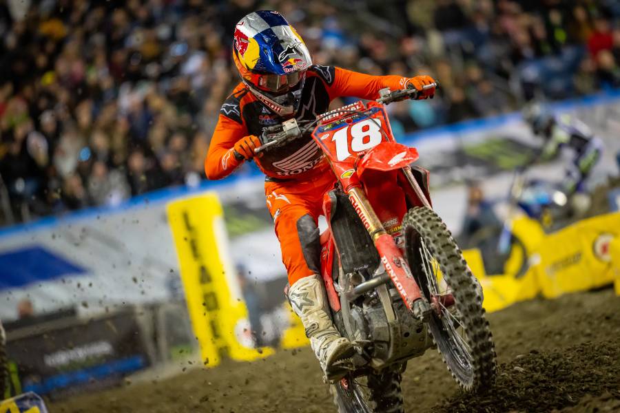Jett Lawrence Takes His Fourth Win of the Season at Seattle SX