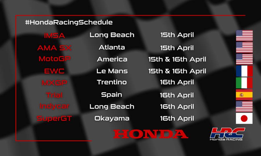 This weekend's racing