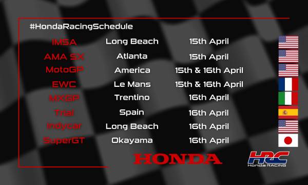 This weekend's racing