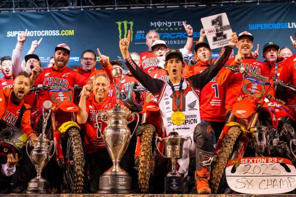 450SX Crown Fulfills Honda’s ’23 AMA SX Championship Sweep