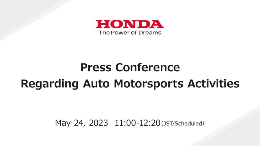 Press Conference Regarding Auto Motorsports Activities