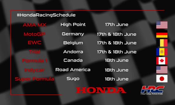 This weekend's racing