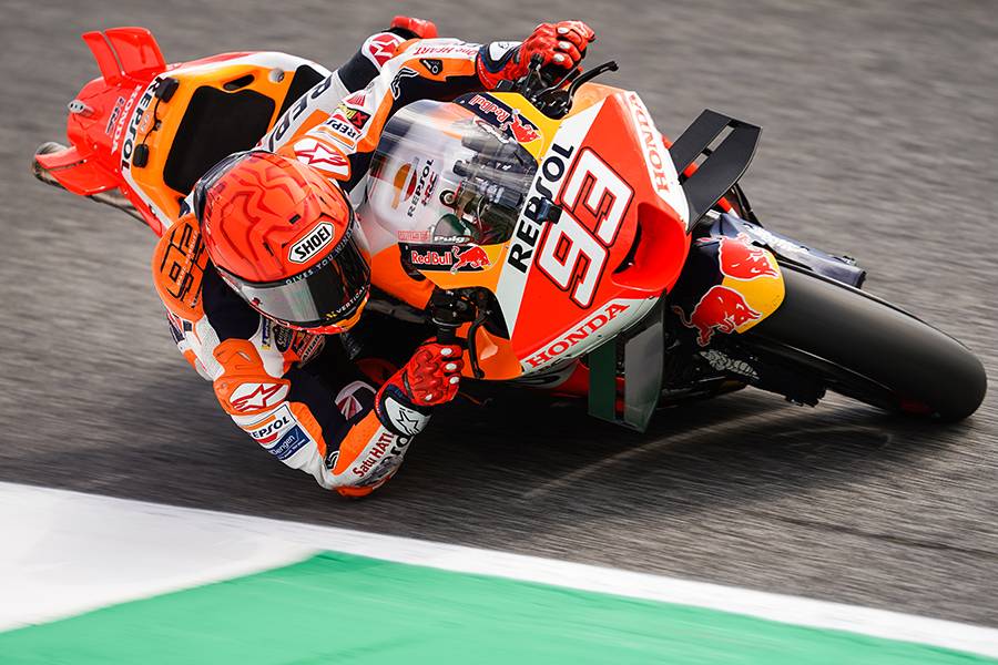 Marquez recovers for top ten on Mugello Friday, Mir withdraws