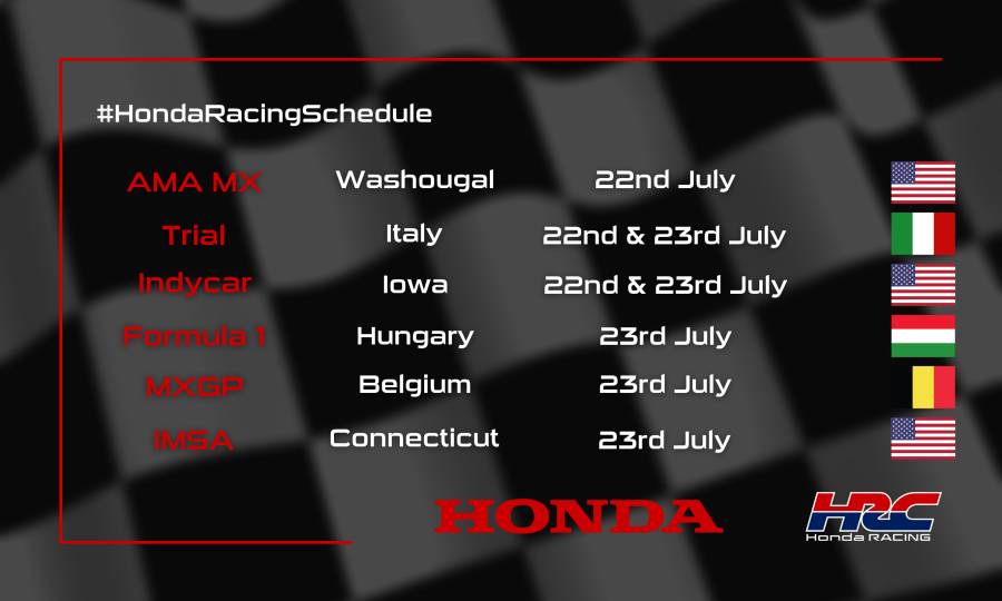 This weekend's racing