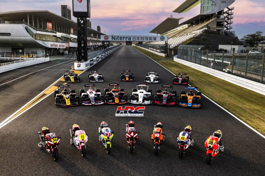スーパーフォーミュラと全日本ロードレースの併催「2&4レース」では両グリッドにHonda/HRCが携わるマシンが並んだ