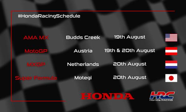 This weekend's racing