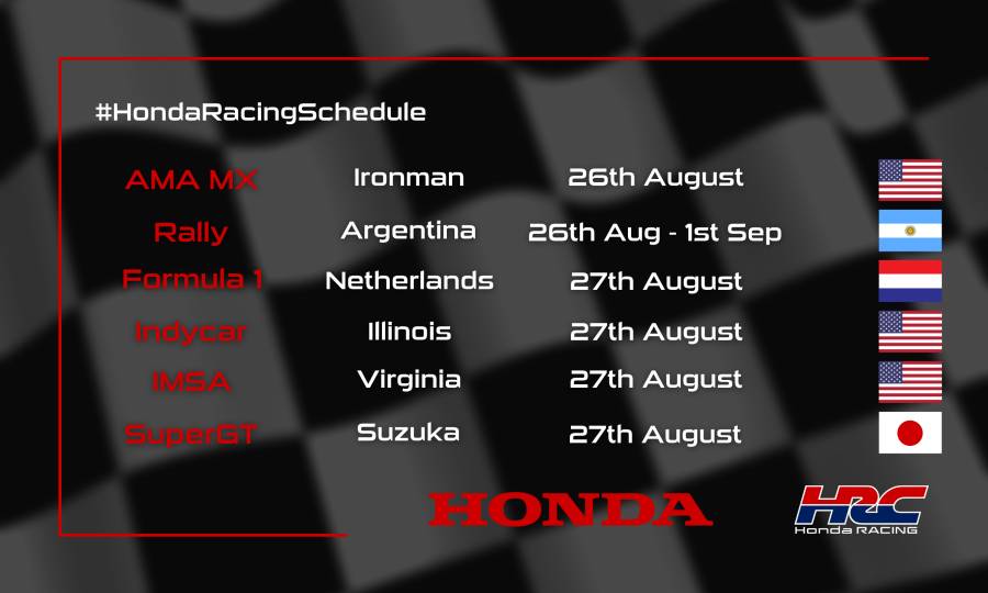 This weekend's racing