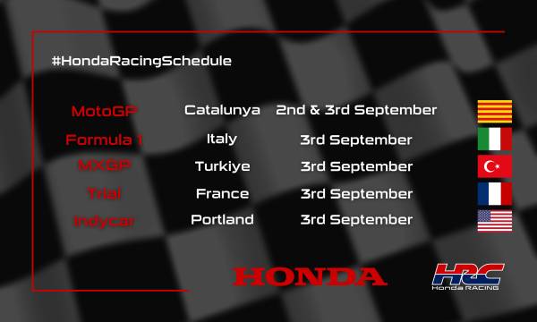 This weekend's racing