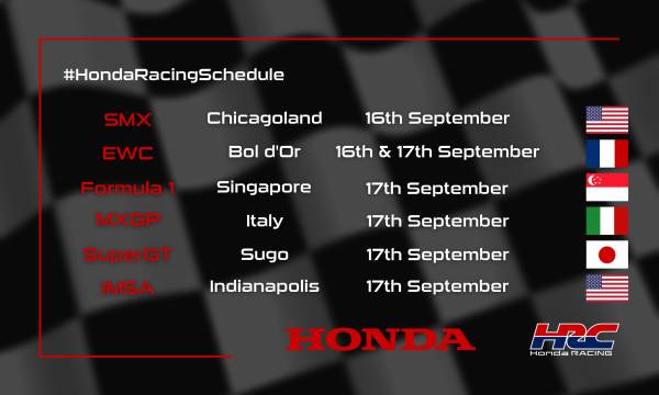 This weekend's racing