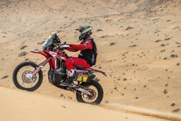Brabec and Cornejo Claim Another Monster Energy Honda Team One-Two at Stage Seven. The Chilean Rider, New Leader of the Rally